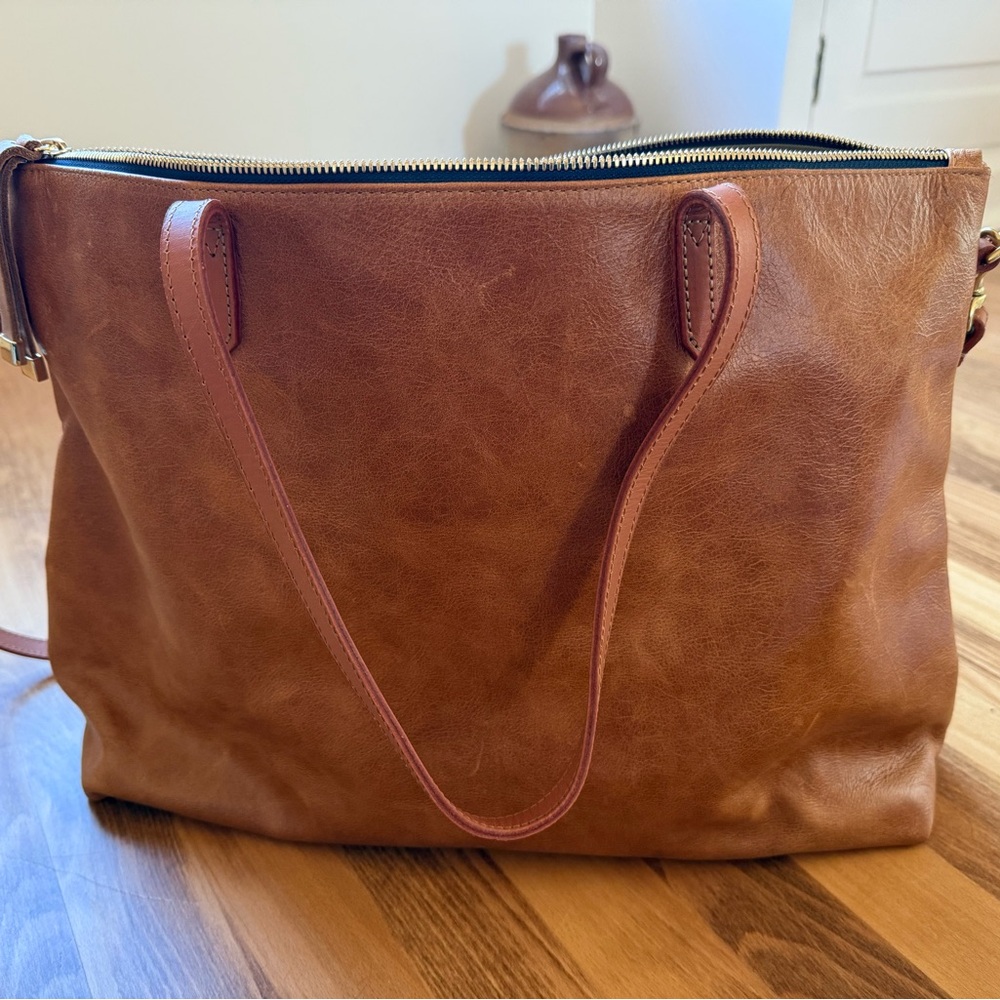 K. Slade American Made Leather Carryall Tote - Picture 5 of 16